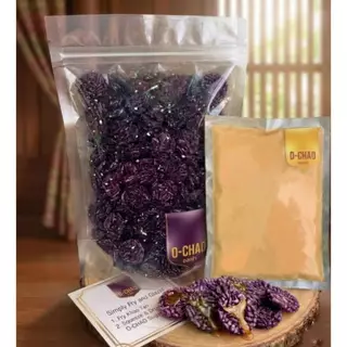 เซ็ตข้าวแต๋นดิบ ฉ่ำ ว้าว 1 กิโล O-CHAO 🍯+น้ำตาล500กรัม จุกๆ+ถุง10ใบ พร้อมขาย