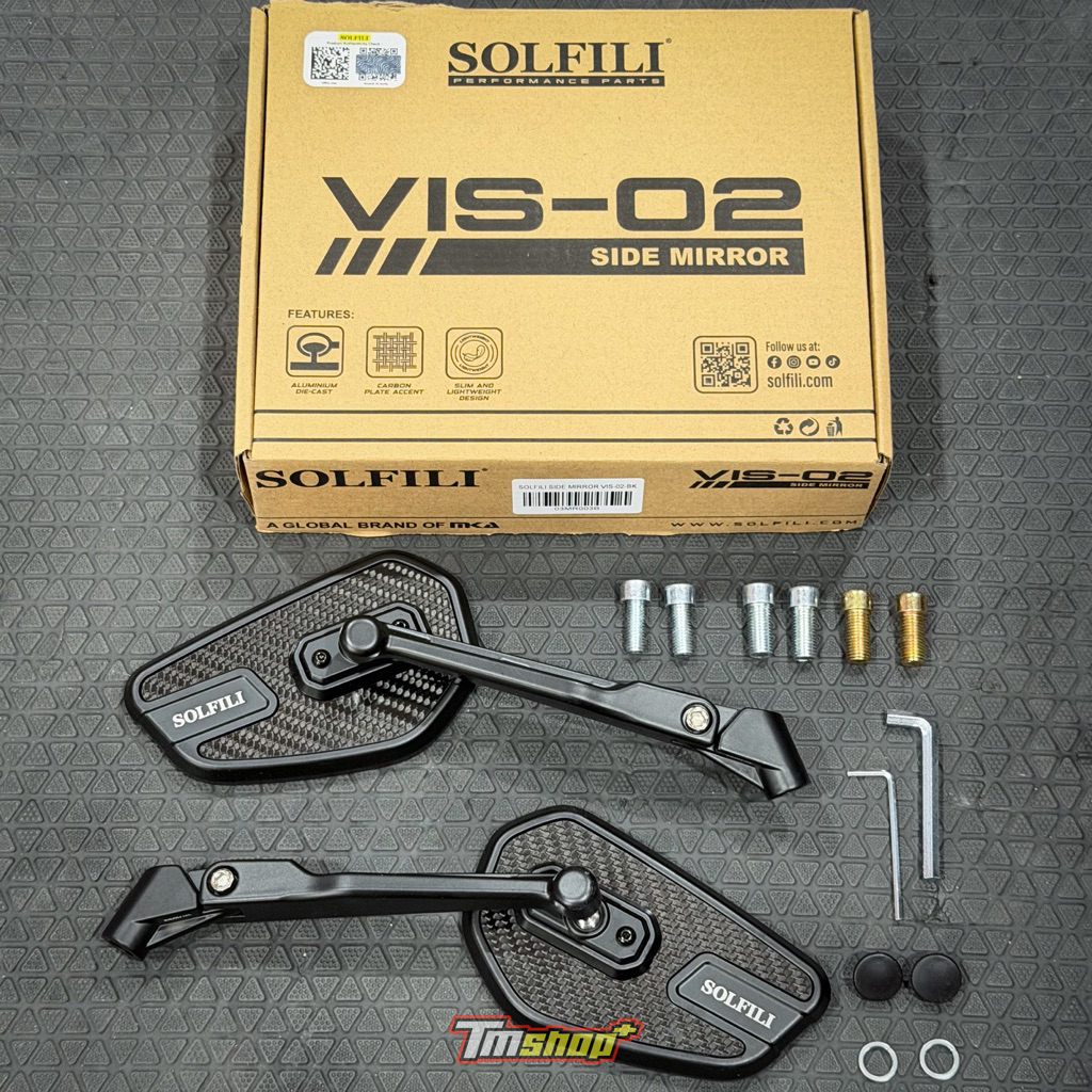กระจกมองข้าง VIS-02 SOLFILI ใส่ได้ทุกรุ่น TMshop777