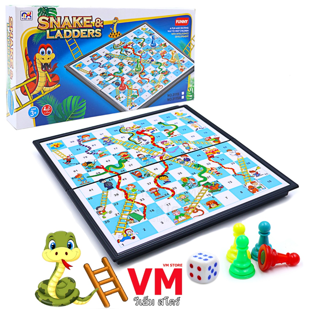 เกมกระดานแม่เหล็ก เกมบันไดงู ITEM.94225