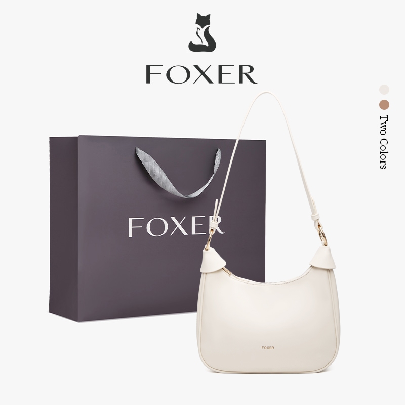 FOXER حقيبة كتف نسائية كبيرة بسيطة — صورة 4