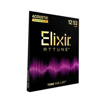 Elixir Phosphor Bronze Acoustic Guitar Strings สายกีต้าร์โปร่ง/12-53/11-52/10-47