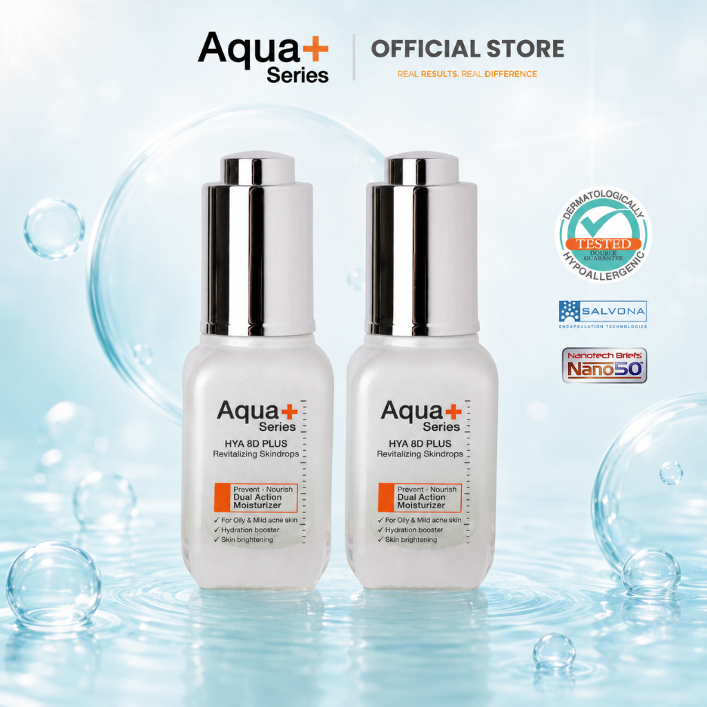( 2 ขวด ) Aqua+series HYA 8D PLUS 20 ml. ไฮยา เข้มข้น ปรับผิวแข็งแรง ให้นุ่มฟู เรียบเนียน