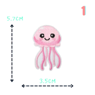 ตัวรีดติดเสื้อ C85 โลกใต้ท้องทะเล 🦀✨ ตกแต่งกระเป๋า หมวก DIY สุดคิวท์ 🐠🐚