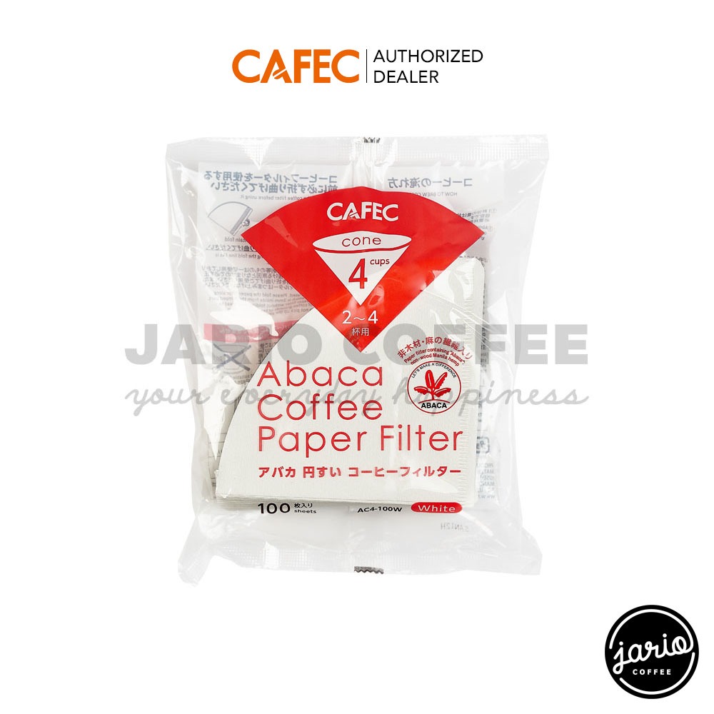 JARIO x CAFEC กระดาษกรองกาแฟ Abaca/Abaca+ 100 แผ่น CAFEC Abaca/Abaca+ Coffee Paper Filter 100 Sheets