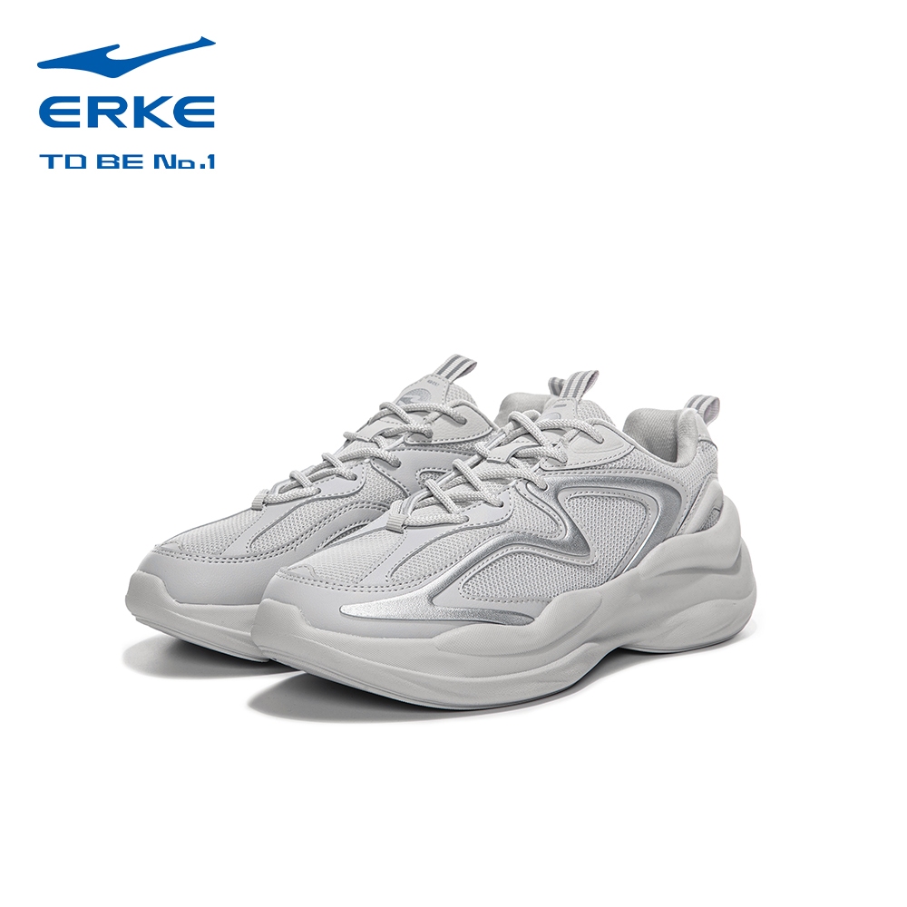 ERKE Jogging Shoes ,Grey , 11125202367-101