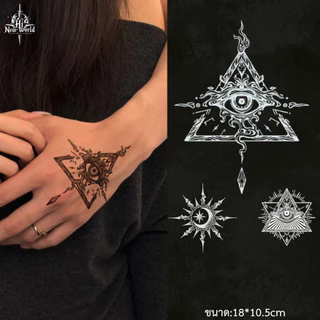 【New world Magic tattoo】 ติดทนนาน15วัน สติ๊กเกอร์รอยสัก กันน้ํา แทททูสมุนไพร รอยสักชั่วคราว รอยสักกึ่งถาวร