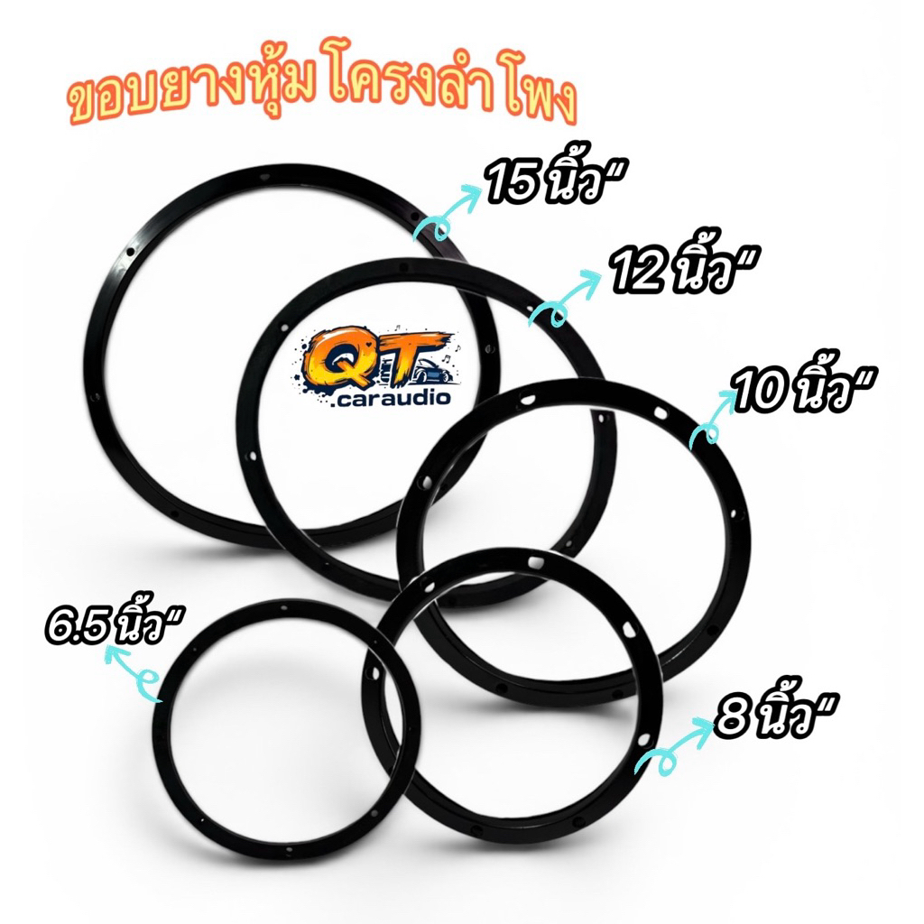 พลาสติก ขอบลำโพง6.5นิ้ว ยางหุ้มโครงลำโพง ทับยางลำโพง ( จำนวน 1ชิ้น ) พลาสติกอย่างดี เนื้อเหนียวทนทาน
