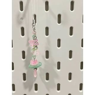 สายห้อยโทรศัพท์ลายดอกบัวสุดฮอตฮิต 🪷 lotus flower phone charm ••