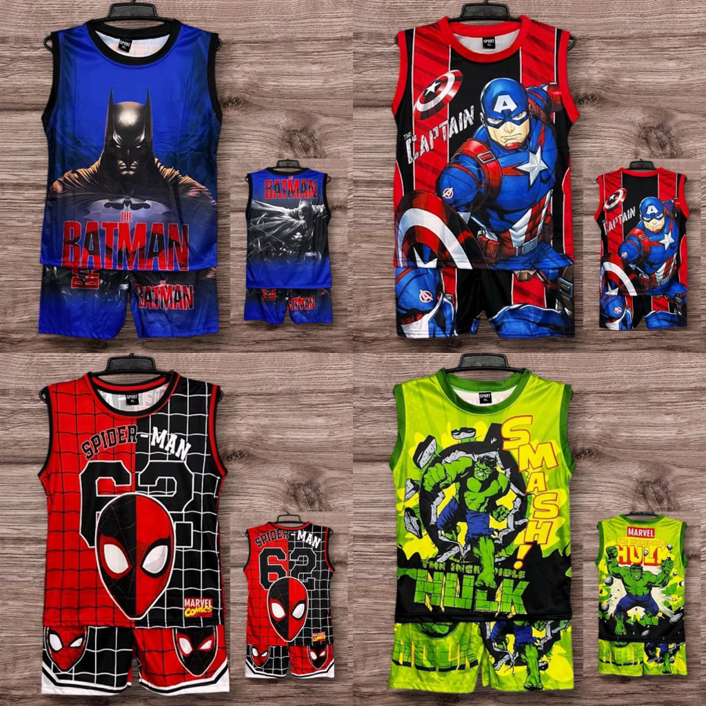 ชุดเด็กแขนกุด เซ็ท 2 ชิ้นเสื้อและกางเกง ผ้านิ่มลื่นใส่สบายๆ