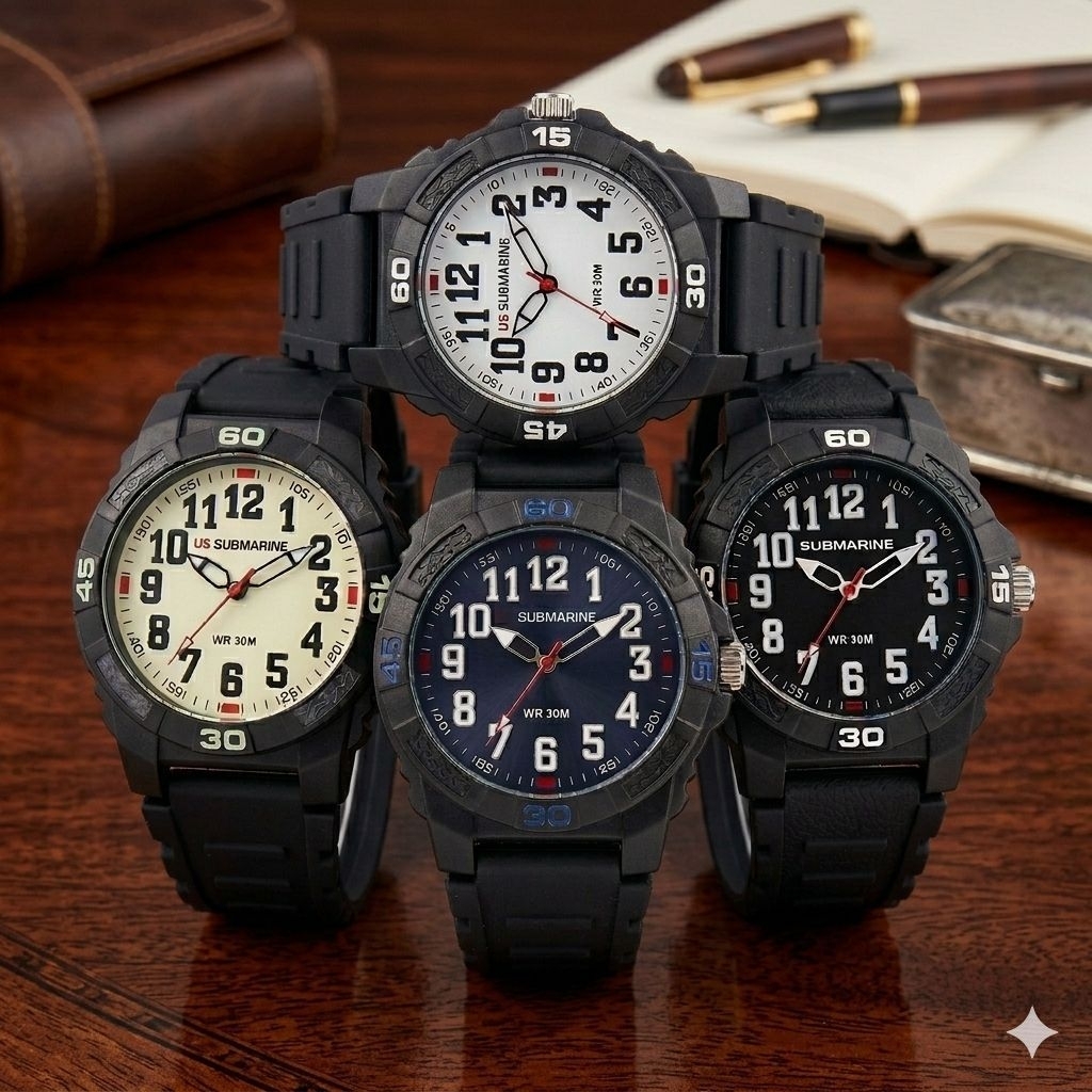 นาฬิกา US Submarine นาฬิกาข้อมือสายซิลิโคน รุ่น TP2116M นาฬิกาผู้ชาย