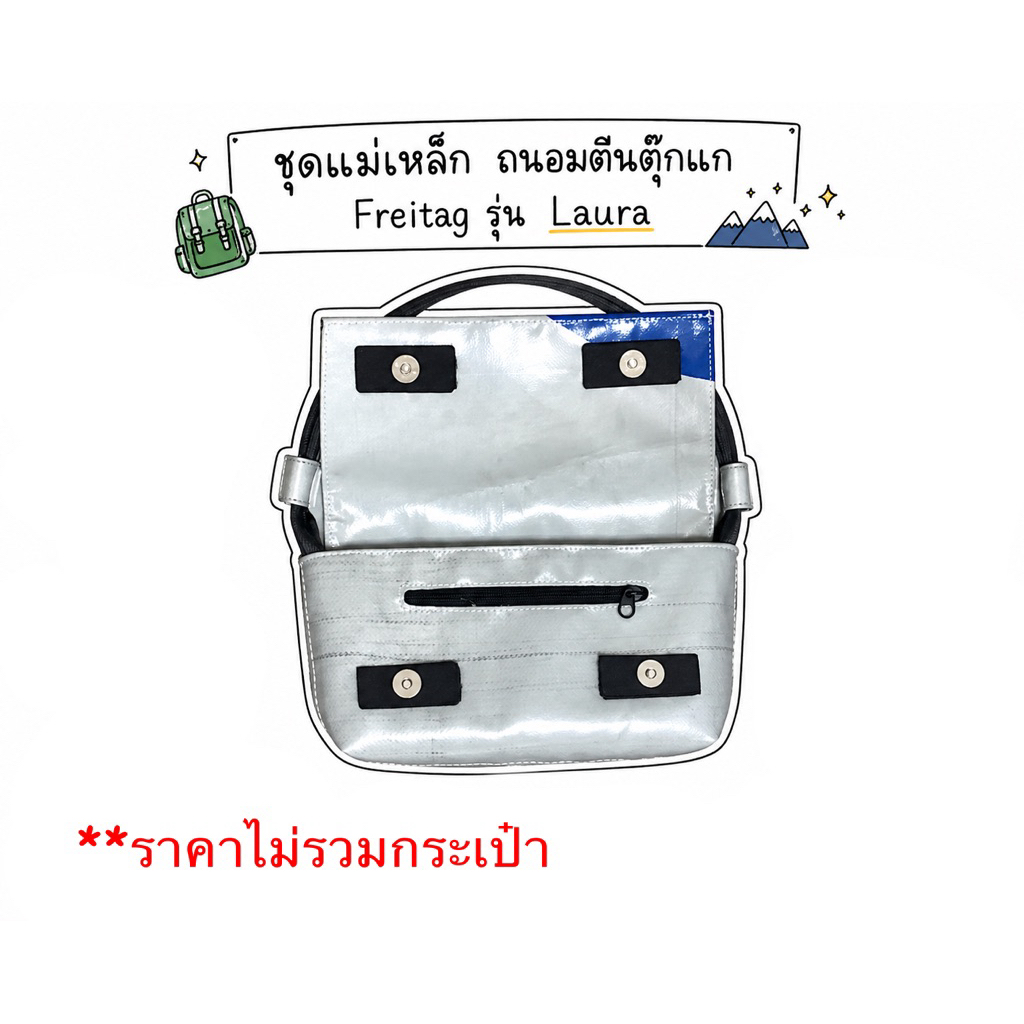 Freitag ชุดกระดุมแม่เหล็กถนอมตีนตุ๊กแกรุ่น Laura