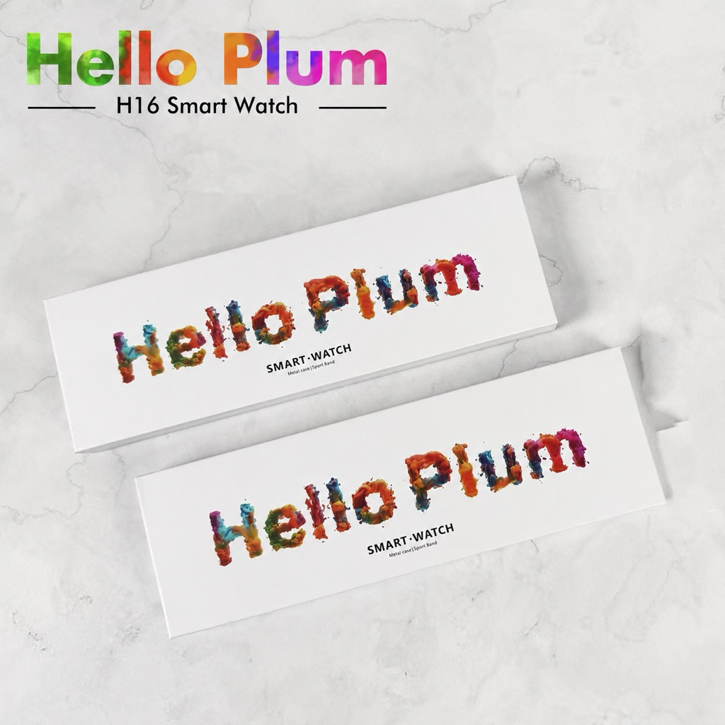 ใหม่ล่าสุด Hello Plum H16mini H16Pro H16Ultra นาฬิกาข้อมือ วัดการนอน นับก้าวเดิน ขนาด 42mm 46mm 49mm