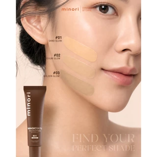 [ร้านค้าบริษัท] รองพื้น Magic Skin มิโนริ สูตรใหม่ 4in1 กันแดด SPF50 คุมมัน กันน้ำ ปกปิด ผิวมีออร่า