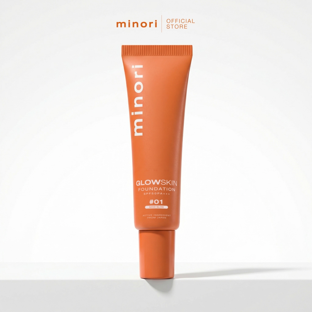 รองพื้นไวท์เทนนิ่ง Minori เนื้อบางเบา แต่ ปกปิด ไม่ต้องทาแป้งทับ เกลี่ยง่าย SPF 50 PA+++