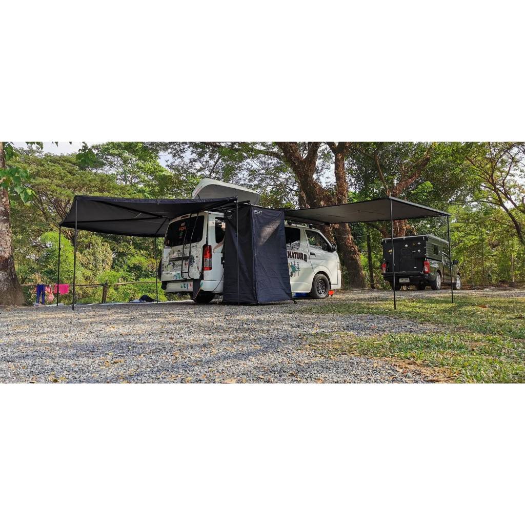 Fon​  ห้องน้ำข้างรถ Alumiuam  awning ห้องน้ำ แบบมีหลังคา