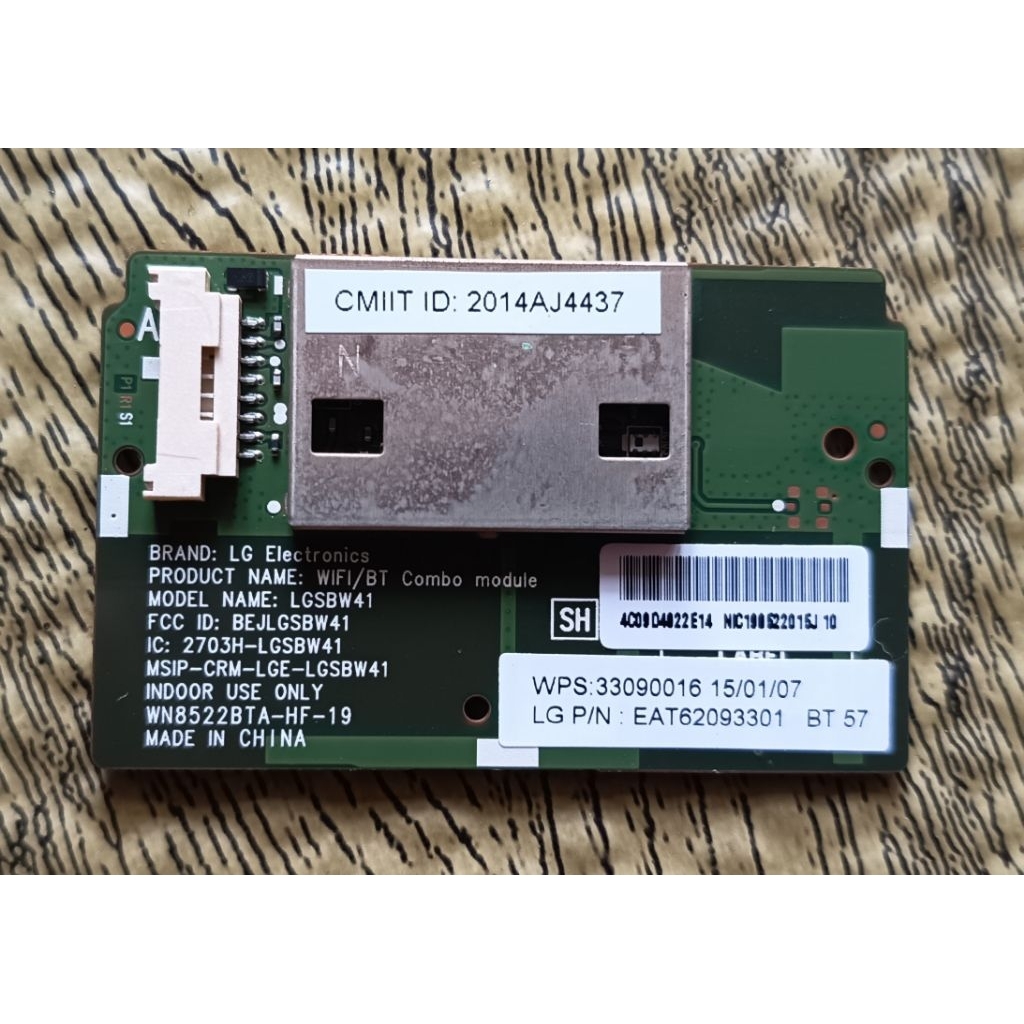 บอร์ด Wi-Fi (Wi-Fi Module) ทีวี LG รุ่น 43LF630T