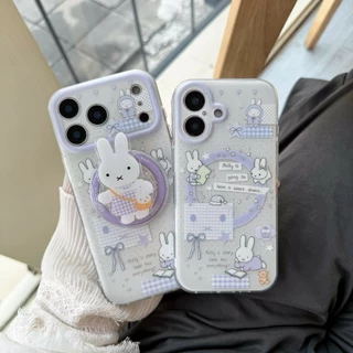 เคส IMD สำหรับ ต่ายม่วง iphone17promax 17 17pro 16promax 13 14 15 16plus 11 14promax งานด้าน ไม่เป็นรอยนิ้วมือไอโฟน16