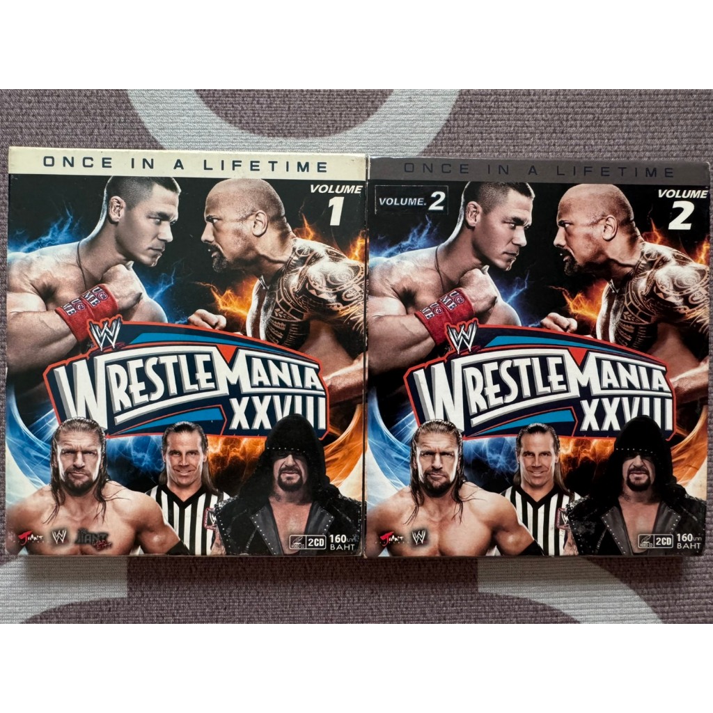 ซีดีมวยปล้ำ CD WWF-WWE ศึก WrestleMania XXVIII ครบชุด 1-2 Once in a Lifetime (Match ในตำนาน THE ROCK