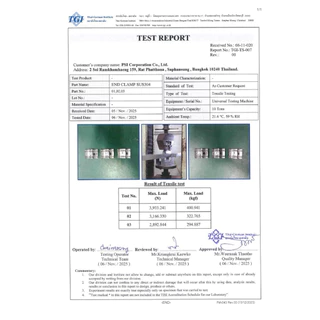 ( แพค 10 ชิ้น ) PSI End clamp อุปกรณ์จับยึดริมแผงโซลาร์เซลล์ (สแตนเลส 304)