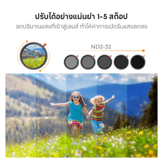 K&F CONCEPT Nano-K ND2-32&CPL&Black Mist 1/4 Filter ฟิลเตอร์ สะท้อนต่ำ ลดแสง ภาพนุ่มละมุน 3 in 1