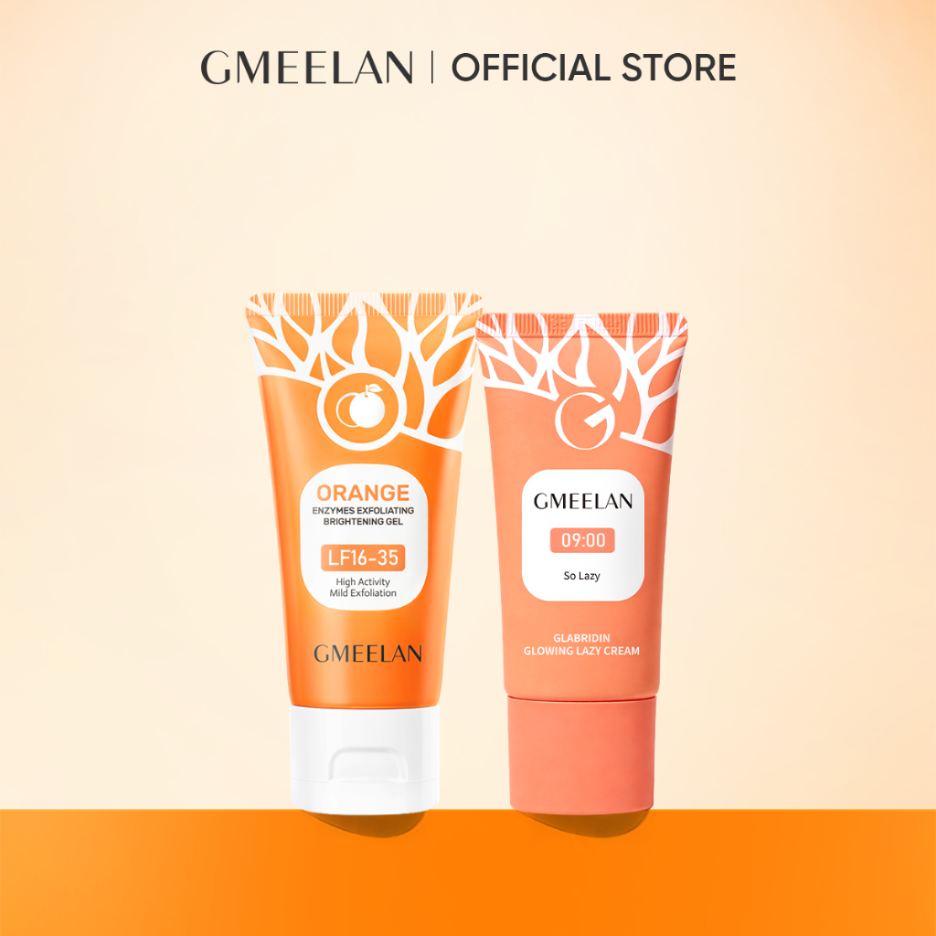 GMEELAN ครีมกลางวัน 30g*1+ เจลขัดผิวหน้า เจลลอก 50g*1