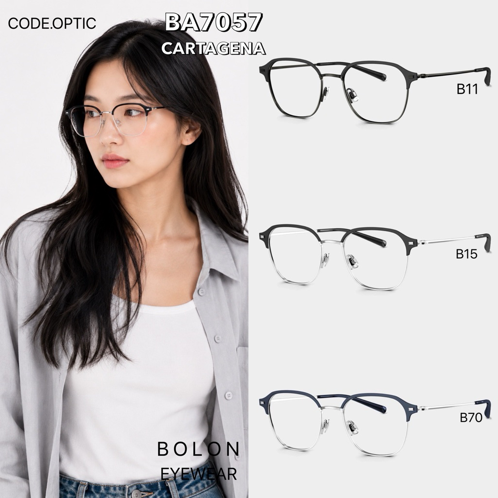 🚚ของแท้/ส่งเร็ว💨 BOLON BA7057 B15 B11 B70 Cartagena กรอบแว่นสายตาโบลอน แว่นญาญ่า  Official Authorize