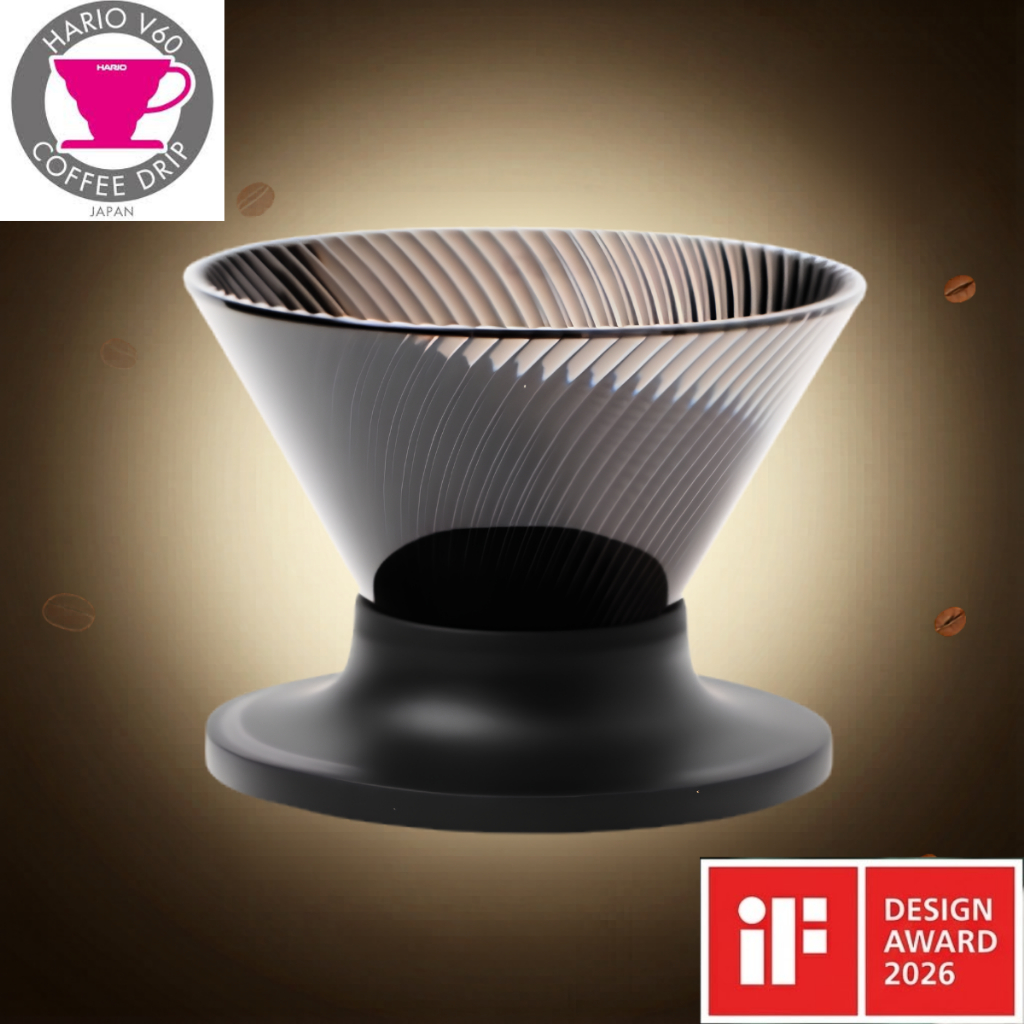 【Made in Japan】HARIO V60 NEO Dripper for 1-2 Cups (Black) / ดริปเปอร์กาแฟฮาริโอะ รุ่น NEO สีดำ แท้ 100%