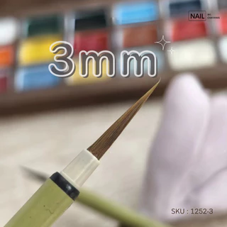 พู่กันเพ้นท์สีน้ำ ด้ามเขียว