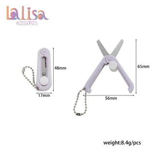 กรรไกรพับจิ๋วพกพา พร้อมพวงกุญแจ Mini scissors JHS004
