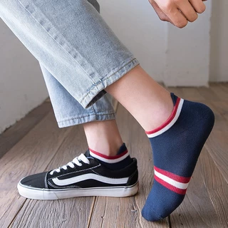 ถุงเท้าข้อสั้น สีพื้น ลายสปอร์ต SPM ใส่สบาย ไม่อับชื้น ใส่ได้ทั้งขายหญิง