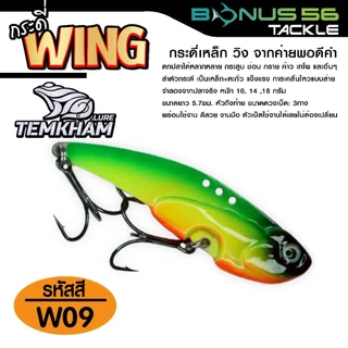 กระดี่เหล็ก wing วิ้ง 14 กรัม จากค่ายเต็มคำ ตกปลาได้หลากหลาย กระสูบ ช่อน กราย ค้าว เทโพ และอื่นๆ