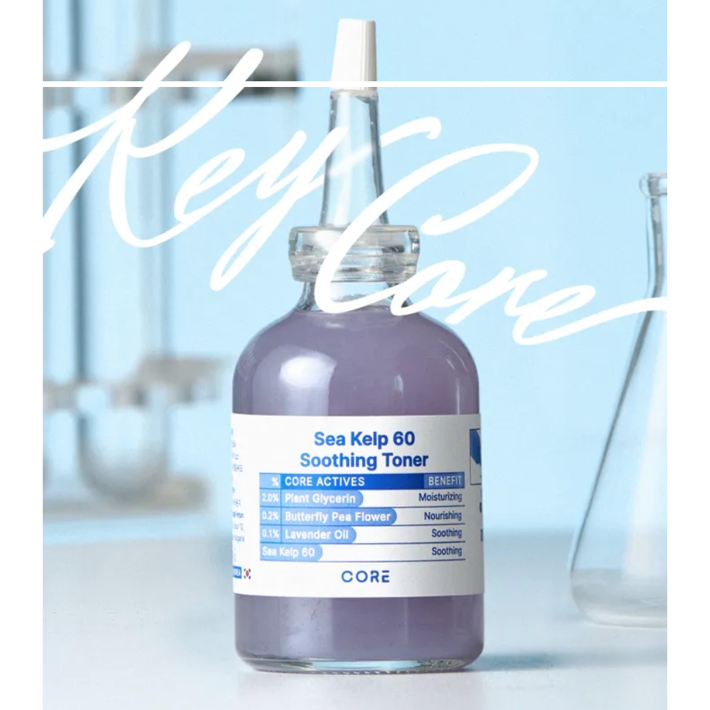 CORE by Urang Sea Kelp 60 Soothing Toner 50mL โทนเนอร์สารสกัดสาหร่ายทะเลเกาหลีเข้มข้น 60% ช่วยปลอบประโลมผิว