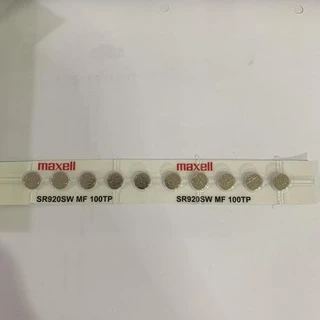 ถ่านกระดุม Maxell SR920SW,SR920 ,371 แบบหลุม แบ่งจำหน่าย จำนวน 1เม็ด,5เม็ด,10เม็ด