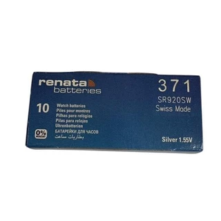ถ่านกระดุม Renata 371 / SR920SW ของแท้ 1.55V แบ่งจำหน่าย 1เม็ด,5เม็ด