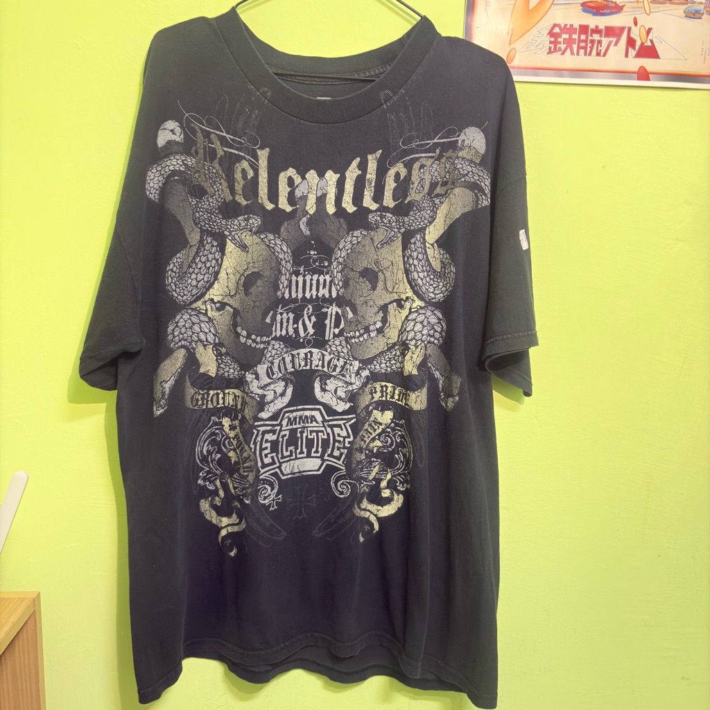 เสื้อยืดมือสอง ELITE MMA (แท้) size อก 50‘ ยาว 31 XL