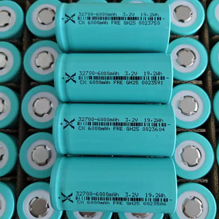 แบตเตอรี่ 32700 3.2V 6000mAh ชาร์จได้ หัวแบนไม่มีเกลียว สำหรับโซล่าเซลล์ (ถ่านชาร์จ)