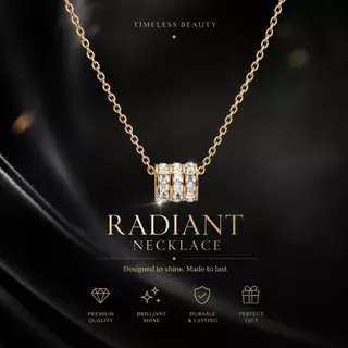 Madame luxury วงล้อสีทองเสริมโชค สร้อยคอแฟชั่น รหัสสินค้า N93-2