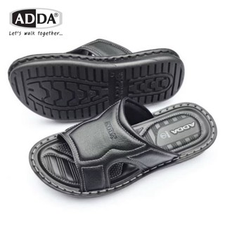 ADDA PU รุ่นใหม่ PUเย็บขอบ รองเท้าแตะลำลองแบบสวม สำหรับผู้ชาย รุ่น 93H02-M1 (ไซส์ 7-10) พร้อมส่งด่วน