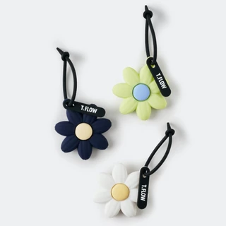 TACTFLOW แท็กโฟลว พวงกุญแจซิลิโคน รูปดอกเดซี่ Silicone Keyring Daisy รุ่น TFC102
