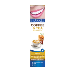 [แพ็ค 6] SPARKLE ยาสีฟัน สำหรับ คนชอบดื่มชา กาแฟ 90 กรัม สูตร COFFEE & TEA TOOTHPASTE (10SK00038X6)