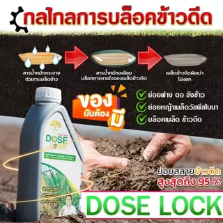 [ร้านค้าบริษัท] กำตัดดีดย่อยข้าววัชพืช ย่อยฟางข้าว โดสล็อค ชุดเซ็ต 2 ขวด ย่อยฟางไม่ต้องเผา ฟื้นฟูดิน
