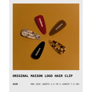 maison KEEPS | Original maison Logo Hair Clip | กิ๊บติดผมราคาต่อชิ้น