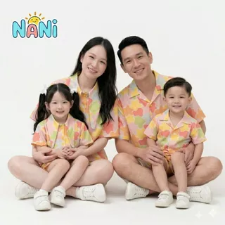 ชุดคู่แม่ลูก [NANi01] ชุดเซ็ตแม่ลูก ผ้าไหมอิตาลีพรีเมียม ลายใหม่ไม่ซ้ำใคร ใส่สบาย ไม่ร้อน พร้อมส่ง