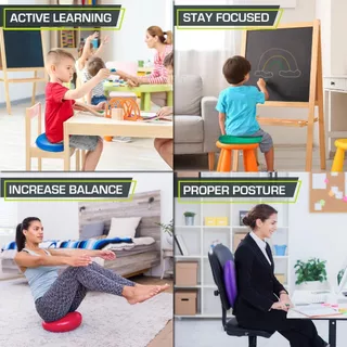 เบาะฝึกการทรงตัวแบบลม (Balance Disc) พร้อมที่สูบลม BalancePad Massage Disk แบบปุ่มหนาม ส่งด่วน