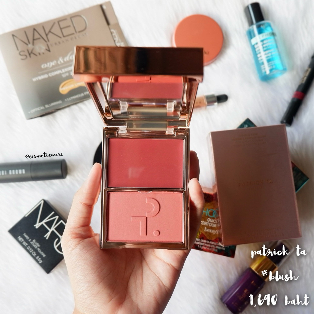 พร้อมส่ง! [ป้ายไทย] ❤️ patrick ta major headlines double-take creme & powder blush