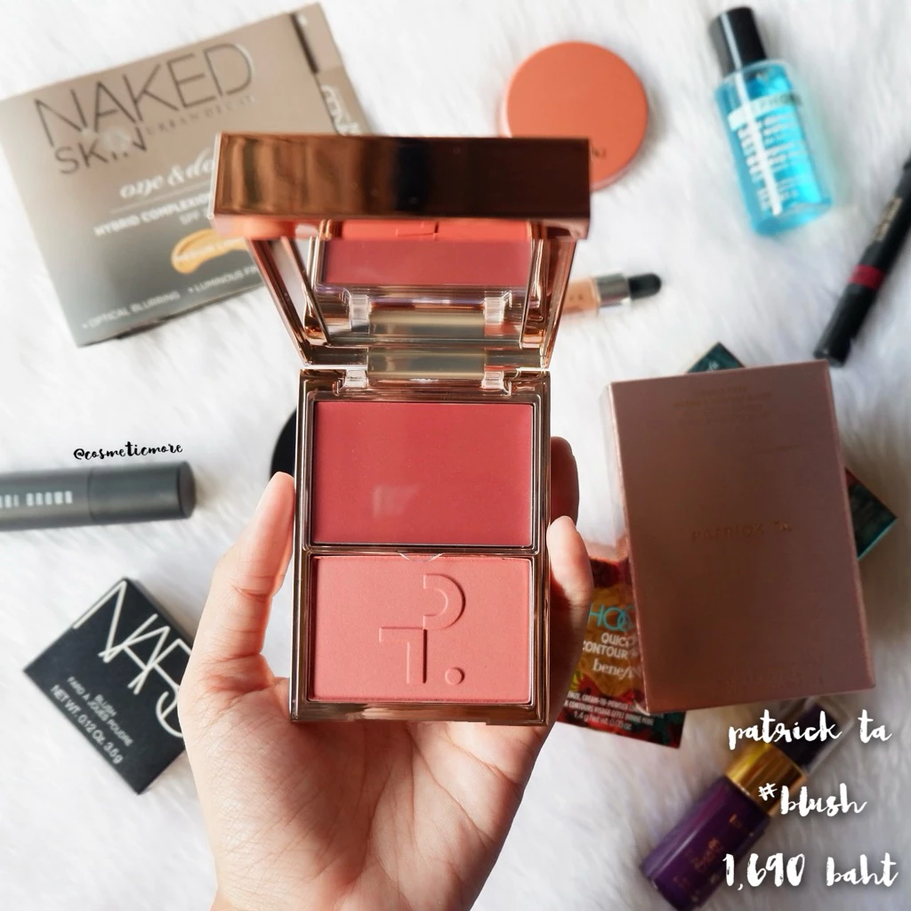 พร้อมส่ง! [ป้ายไทย] ❤️ patrick ta major headlines double-take creme & powder blush