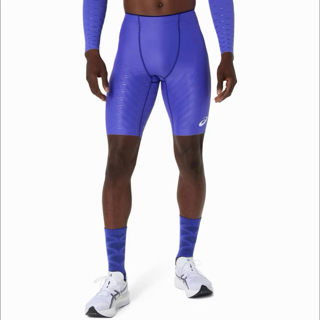 กางเกงวิ่งรัดรูปขาสั้น  Asics Metaspeed Half tight (elite)📌ตัวแข่ง ผ้าลื่น  🔵สี Cobalt Burst