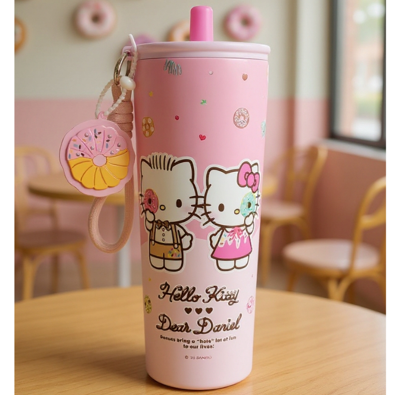 แก้วน้ำสเตนเลส Hello Kitty & Dear Daniel ขนาด 710 มล. มี2 ลาย ลิขสิทธิ์แท้