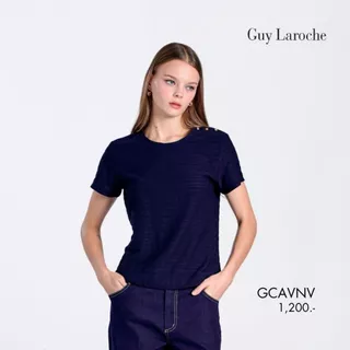 Guy Laroche Woman's blouse ท็อป เบลาส์ พรอมฟี่ เสื้อยืดแขนสั้น