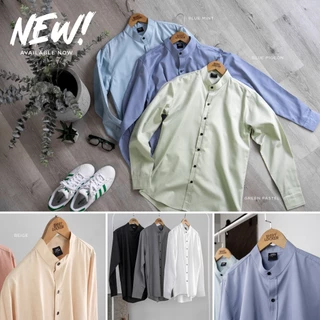 เสื้อเชิ้ตแขนยาว คอจีน ทรงสลิม by SHIRT LOCKER